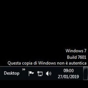 Rimuovere copia di Windows non autentica