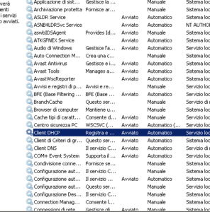 Abilitare DHCP in Windows 7