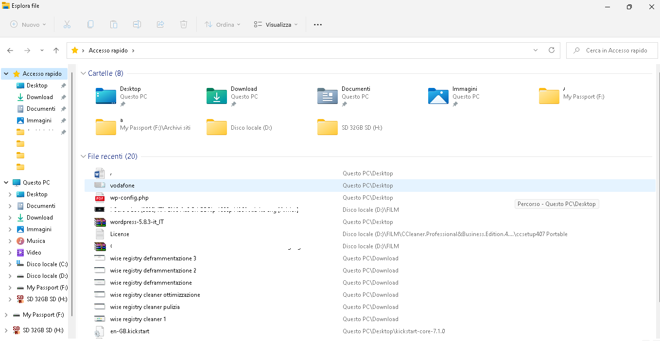 Come eliminare le tracce d’uso in Windows 11
