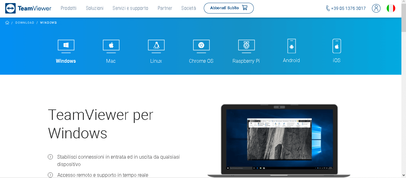 Programmi per accesso remoto