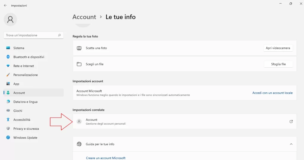 le tue info 