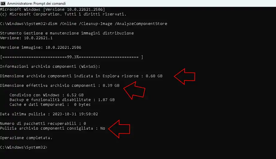Come pulire la cartella WinSxS in Windows 11