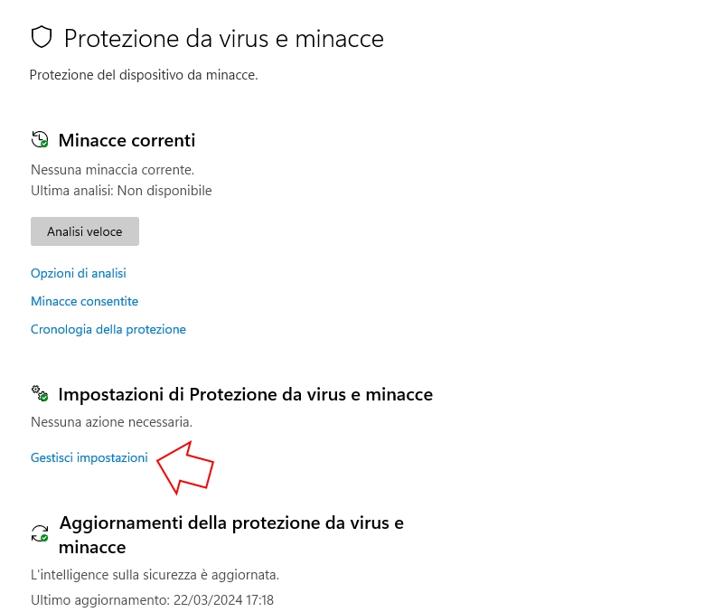 protezione da virus e minacce in tempo reale